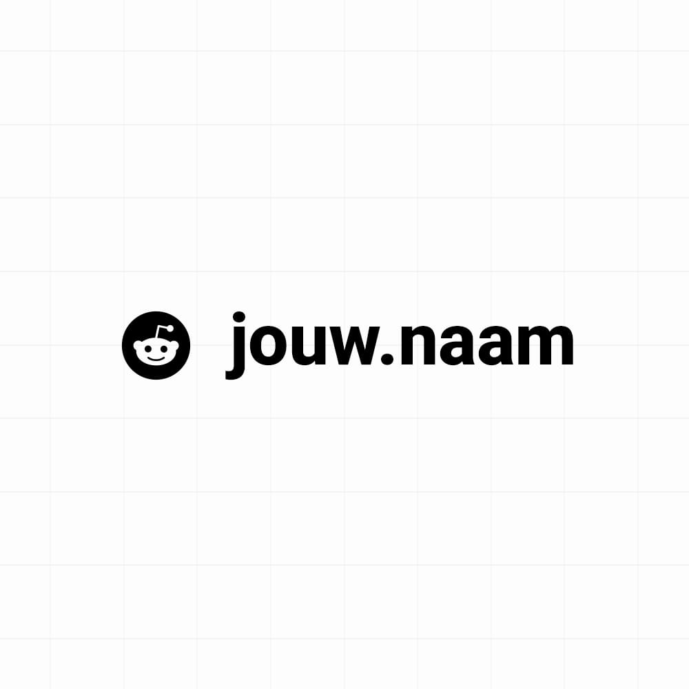 Reddit - Sticker met eigen naam - vinyl sticker op maat kopen bij De Stickerbaas