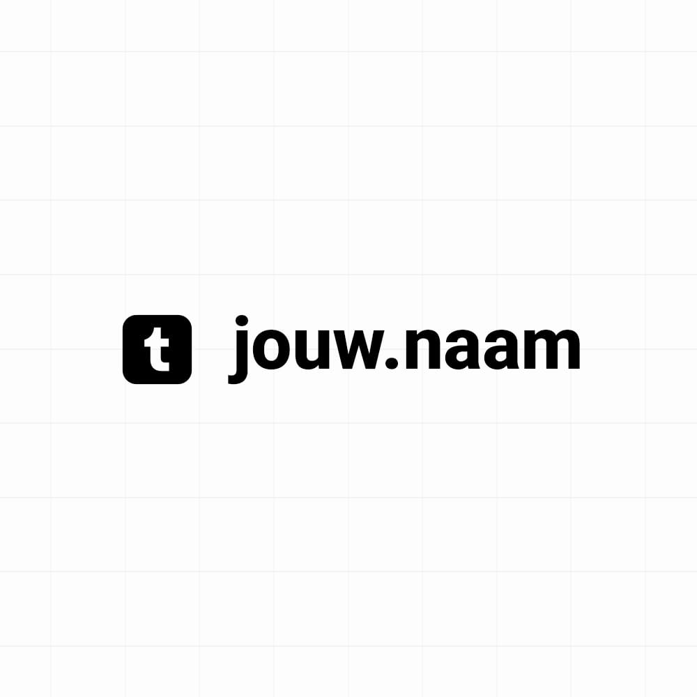 Tumblr - Sticker met eigen naam - vinyl sticker op maat kopen bij De Stickerbaas