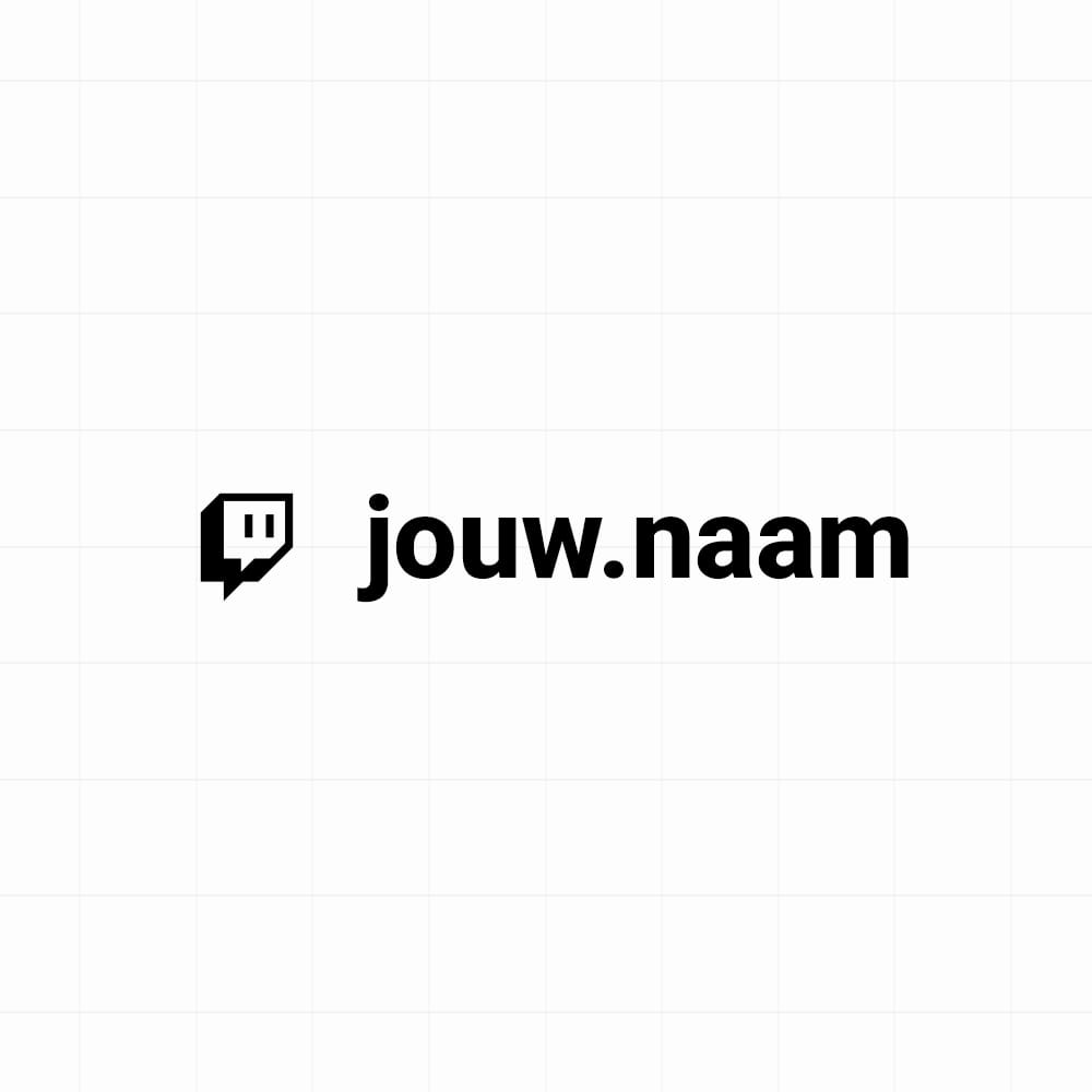 Twitch - Sticker met eigen naam - vinyl sticker op maat kopen bij De Stickerbaas
