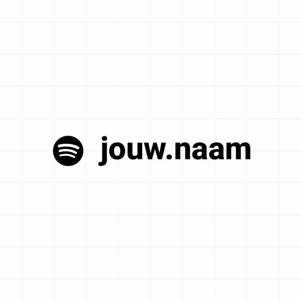 Spotify - Sticker met eigen naam - vinyl sticker kopen bij De Stickerbaas