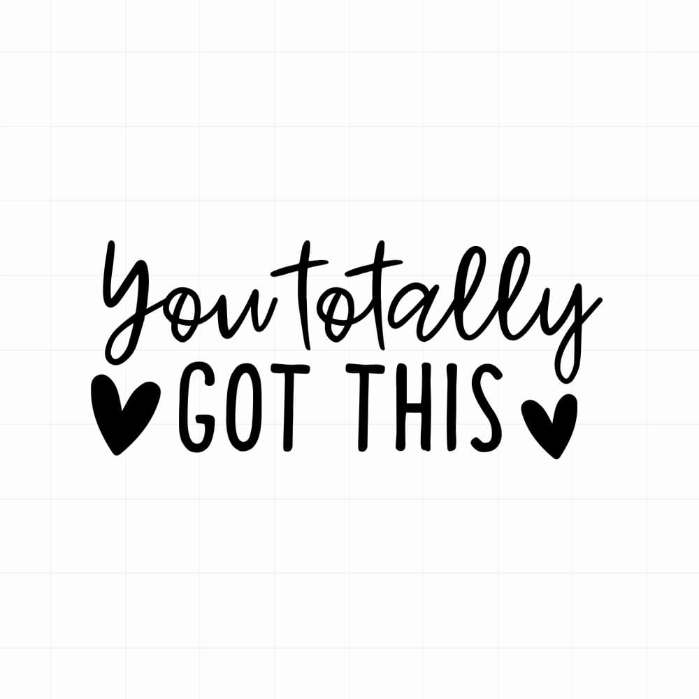 You totally got this sticker - Leuke (auto)spiegel motivatie sticker - vinyl sticker kopen bij De Stickerbaas