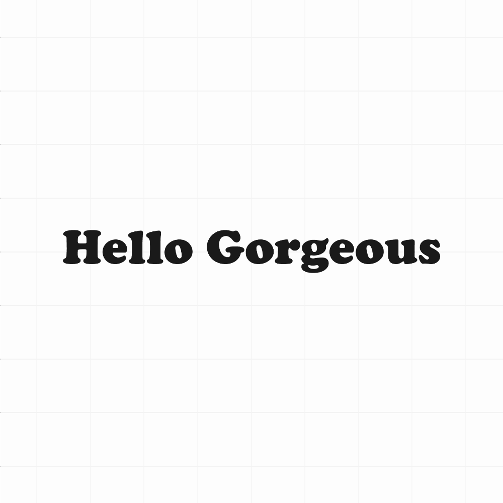 Hello Gorgeous 2 - Leuke (auto)spiegel motivatie sticker - vinyl sticker kopen bij De Stickerbaas